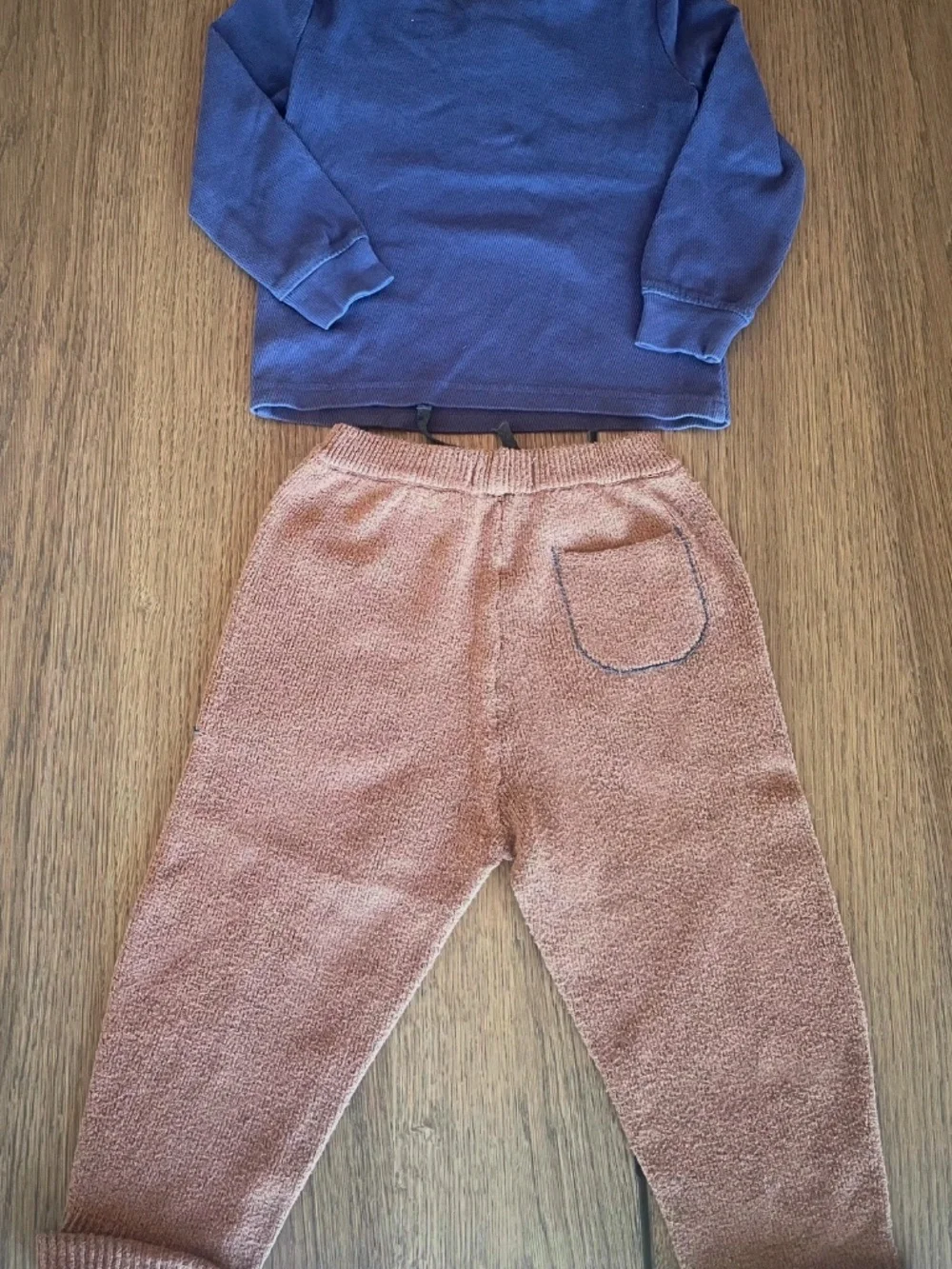 Tommy Bahama & Zara Boys 4Y 2-Piece Outfit Bundle Henley Shirt Jogger Pants